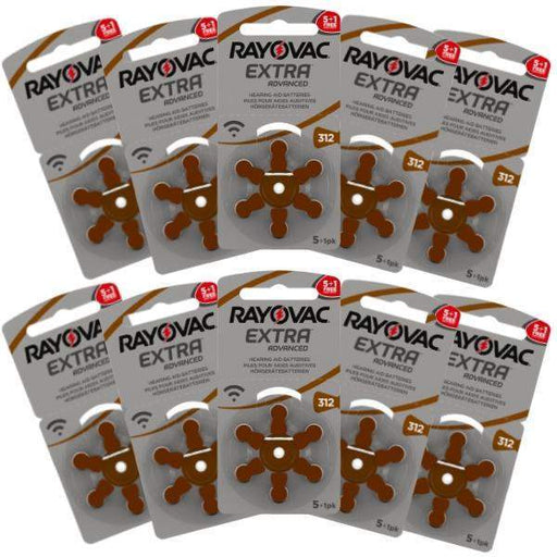 Rayovac Hearing Aid Batteries Size 312 Pack of 60-HearingDirect-brand_Rayovac,price_20€ - 29.99€,size_Size 312,type_Pack of 60
