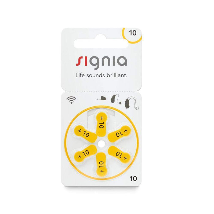 Signia Hearing Aid Batteries Size 10-HearingDirect-brand_Siemens,price_3€ - 3.99€,size_Size 10,type_Pack of 6