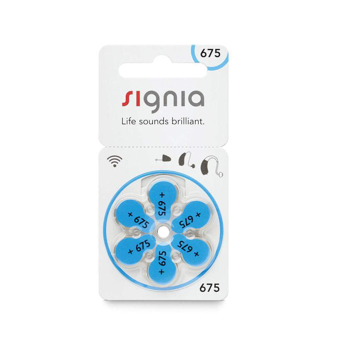 Signia Hearing Aid Batteries Size 675-HearingDirect-brand_Siemens,price_3€ - 3.99€,size_Size 675,type_Pack of 6