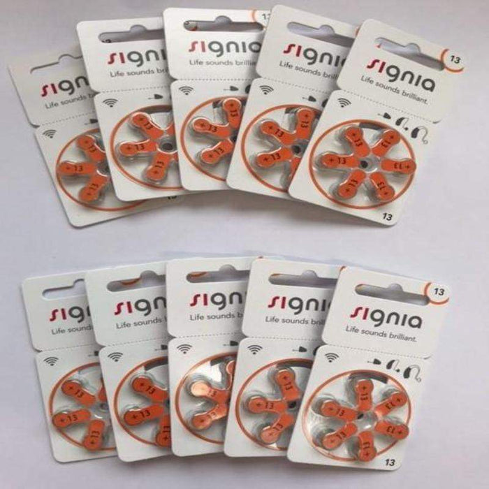 Signia Hearing Aid Batteries Size 13 Pack of 60-HearingDirect-brand_Siemens,brand_Signia,price_30€ - 39.99€,size_Size 13,type_Pack of 60