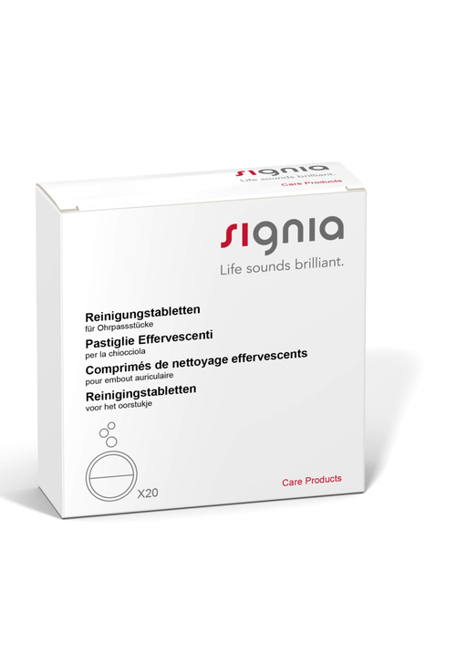 Signia Cleaning Tablets - box of 20-HearingDirect-brand_Signia,type_Cleaning and hygiene