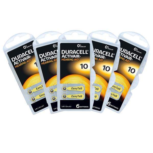 Duracell Hearing Aid Batteries Size 10 Pack of 30-HearingDirect-brand_Duracell,price_10€ - 19.99€,size_Size 10,type_Pack of 30