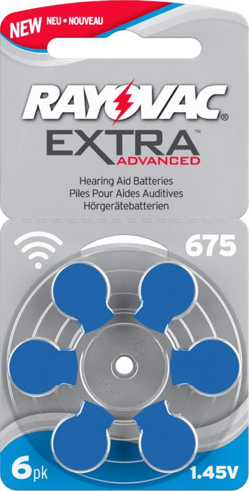 Rayovac Hearing Aid Batteries Size 675-HearingDirect-brand_Rayovac,price_2€ - 2.99€,size_Size 675,type_Pack of 6
