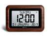 Geemarc VISO10 Wood Day/Date Clear Display Clock-HearingDirect-brand_Geemarc,type_Loud alarm clock